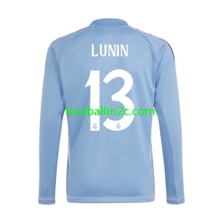 Fußballtrikots Real Madrid Andriy Lunin 13 Torwart Heim Trikotsatz 2024-2025 Langarm Fußballtrikots Real Madrid Andriy Lunin 13 Torwart Heim Trikotsatz 2024-2025 Langarm
